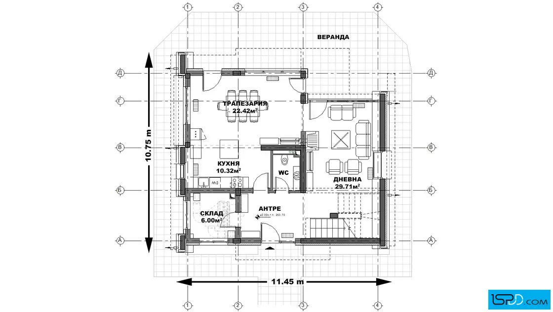 План на първи етаж