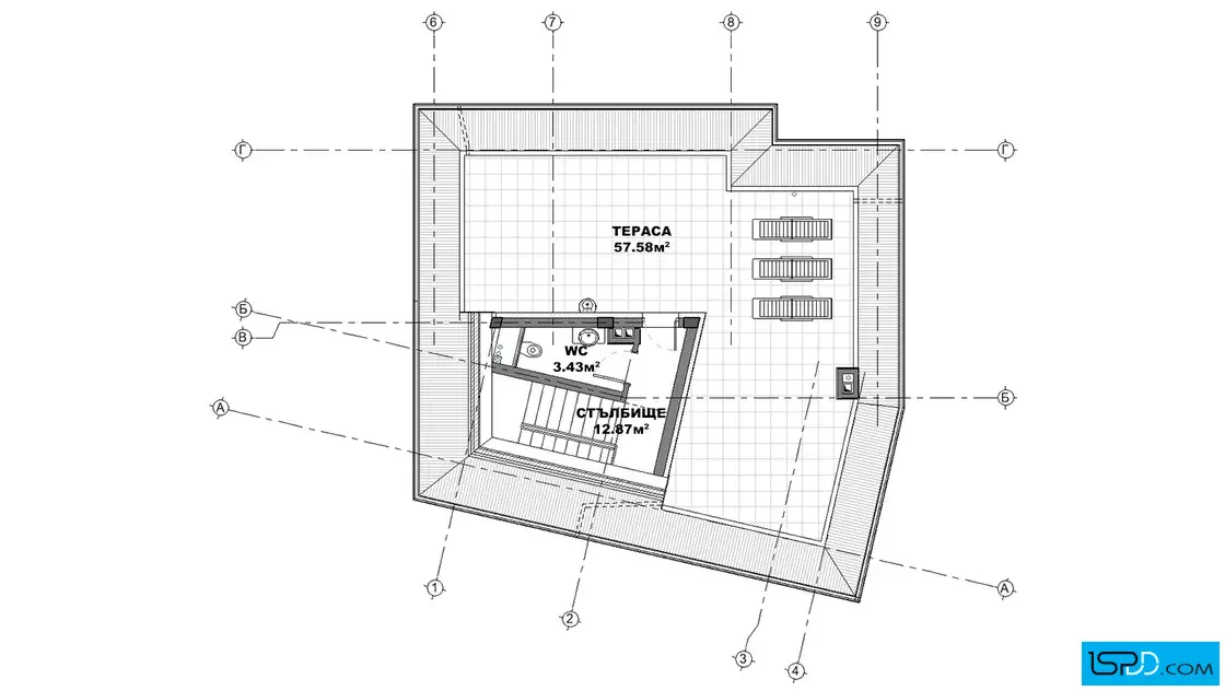 План на трети етаж