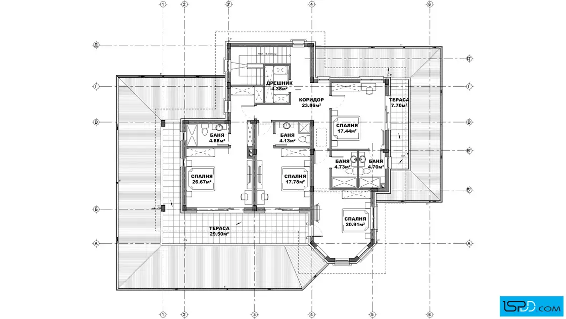 План на втори етаж