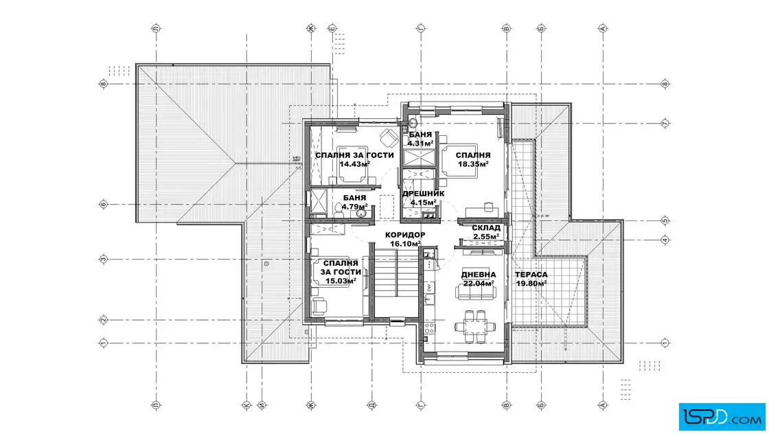 План на втори етаж
