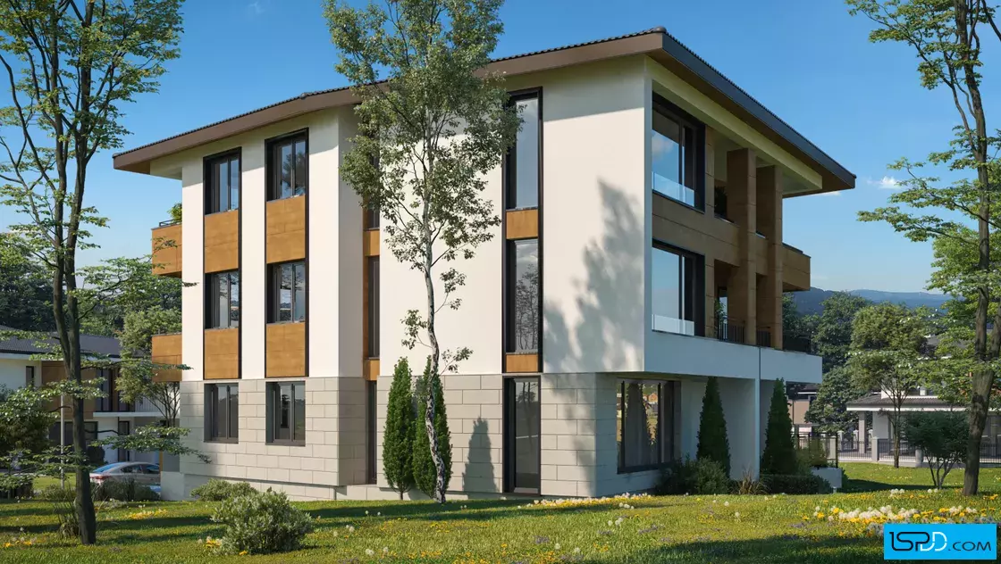 Проект на трифамилна къща в с. Панчaрево