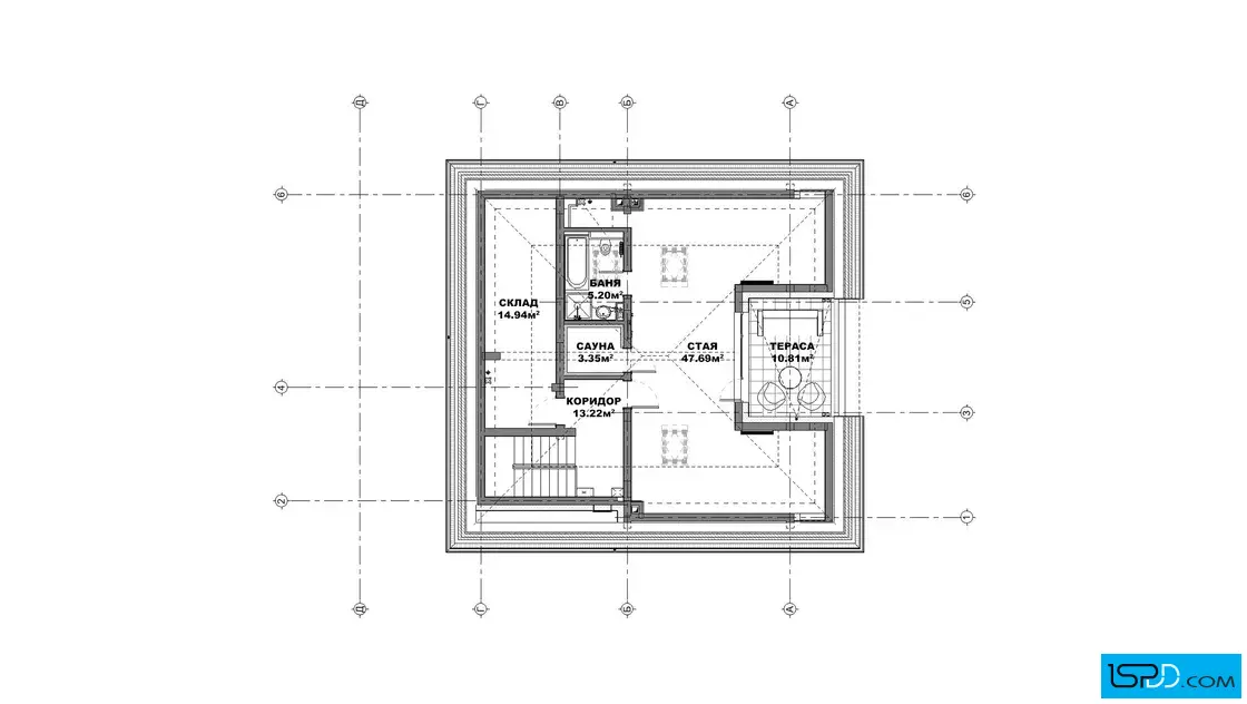 План на трети етаж