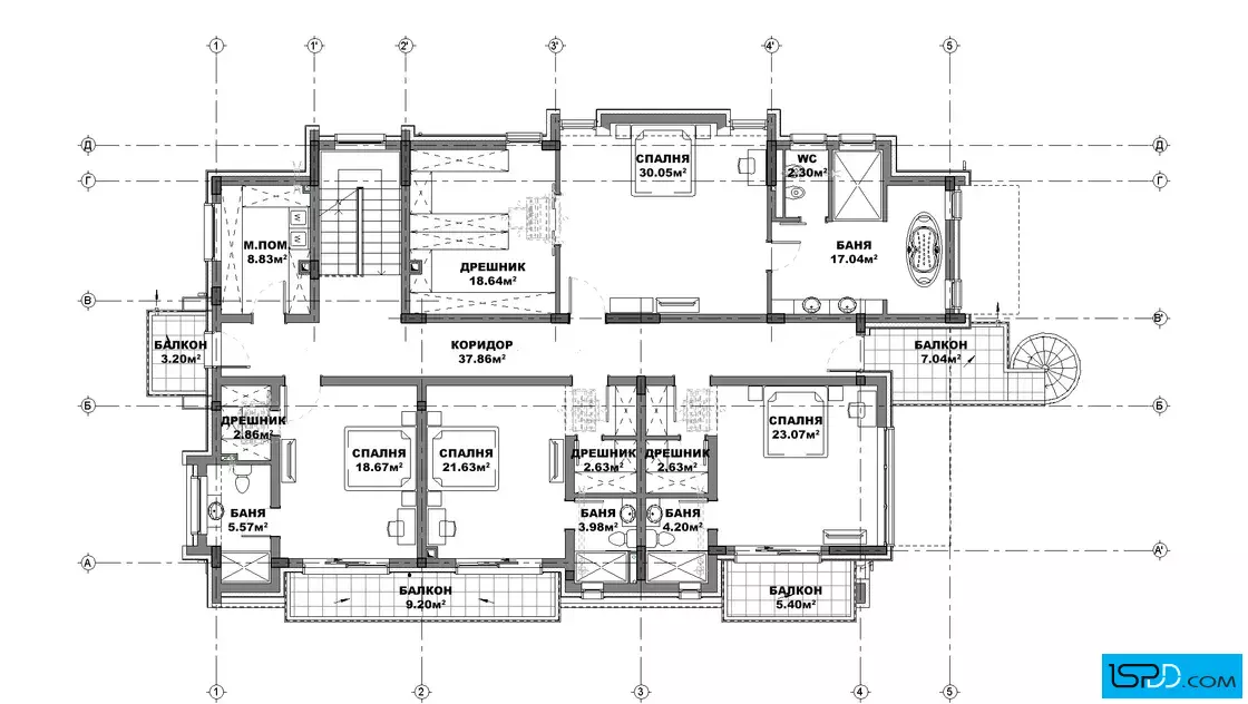 План на втори етаж