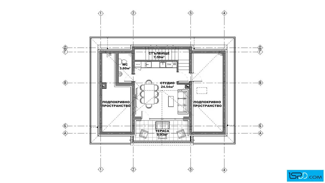План на трети етаж