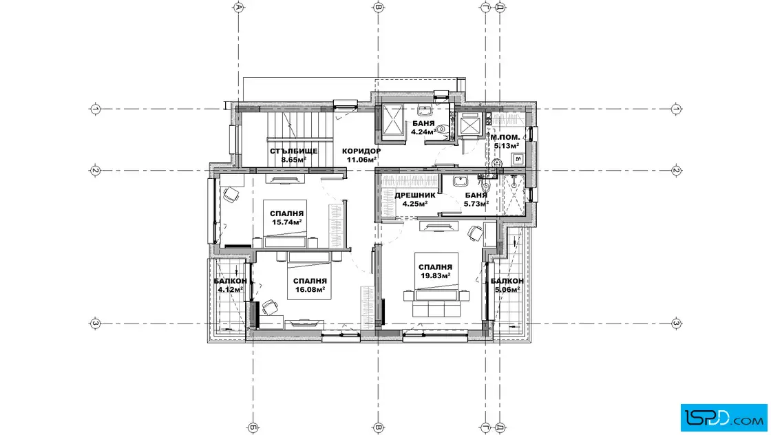 План на втори етаж