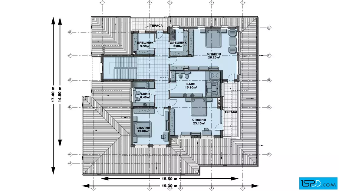 План на втори етаж