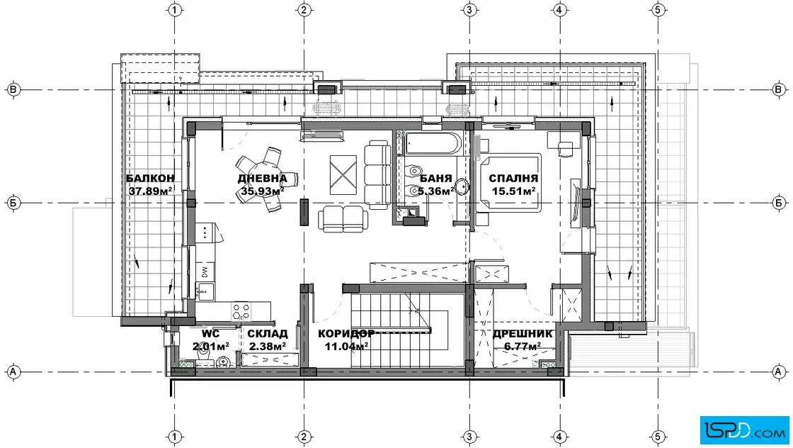 План на трети етаж