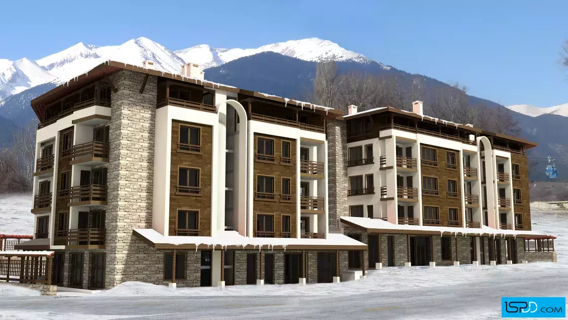 Жилищна сграда с магазини