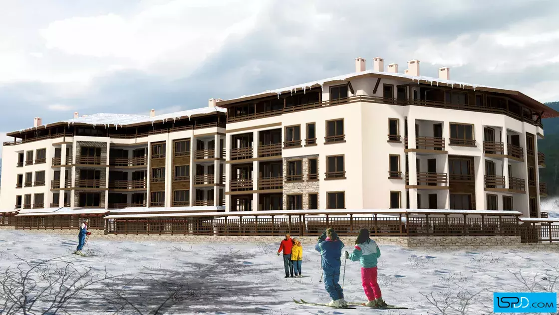 Жилищна сграда с магазини