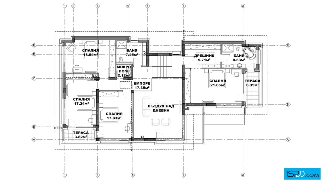 План на втори етаж