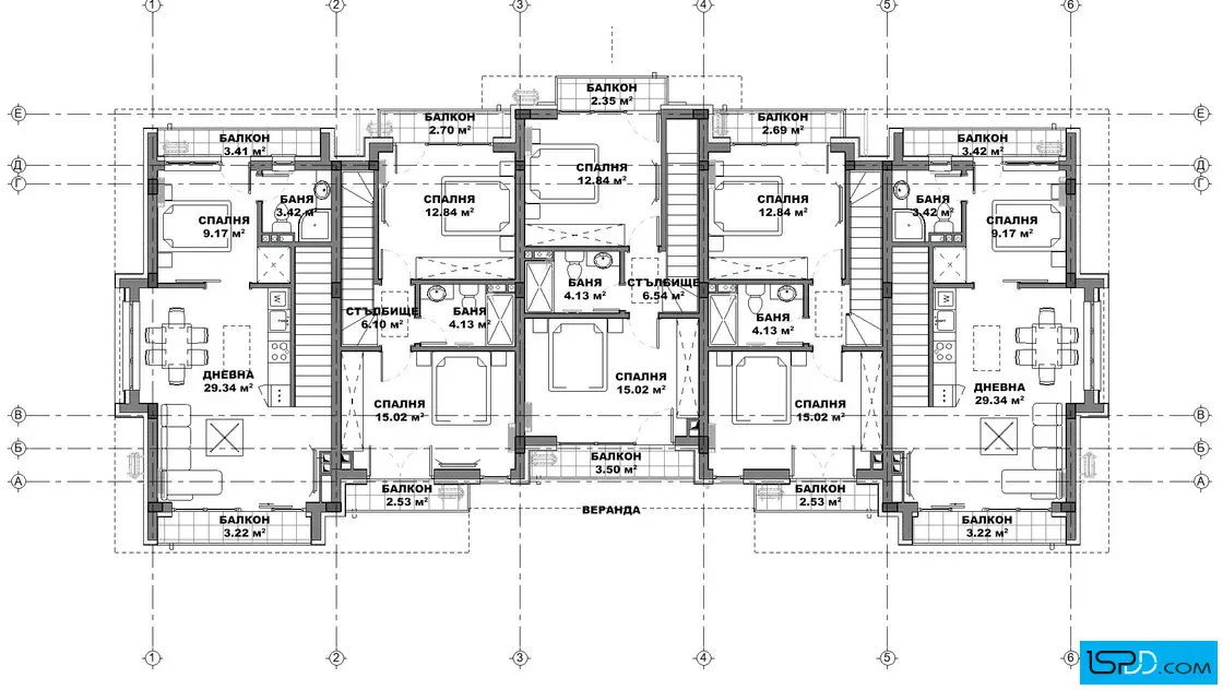 План на втори етаж
