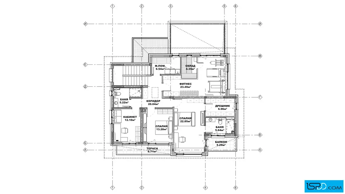 План на втори етаж План на втори етаж
