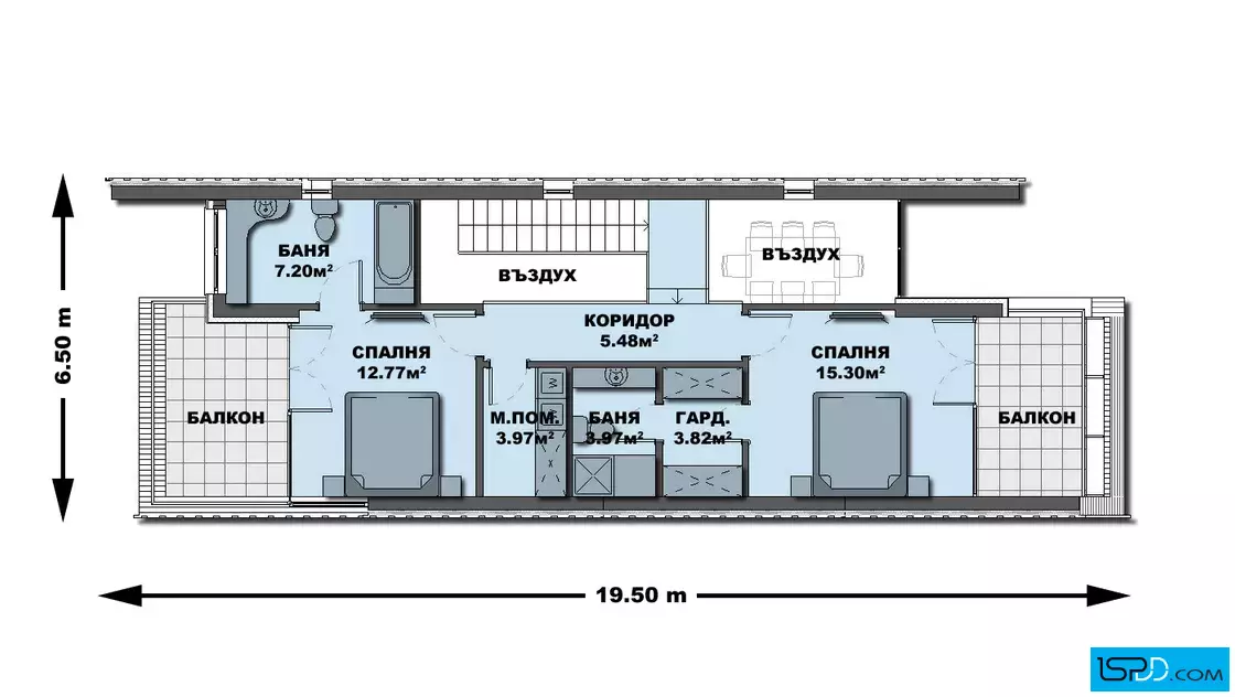 План на втори етаж