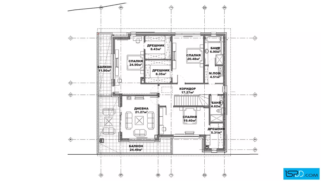 План на втори етаж