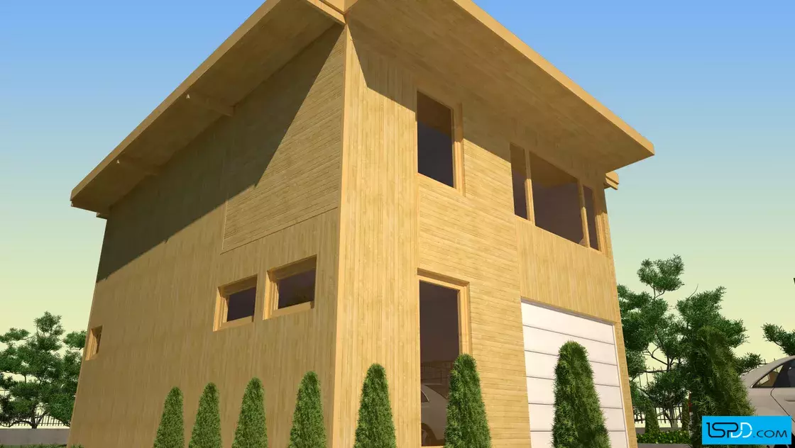 Проект 26 - Дървена сглобяема къща