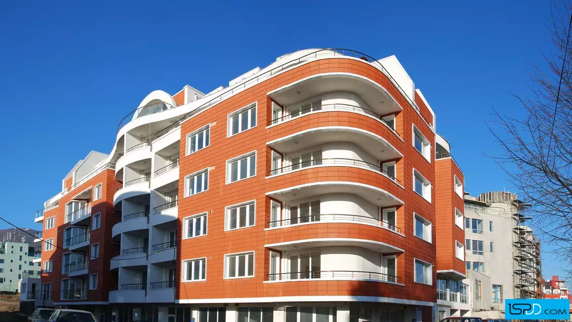 Жилищна сграда с магазини