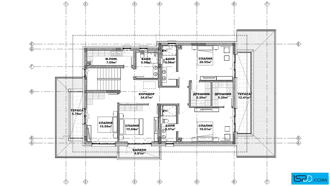 План на втори етаж План на втори етаж