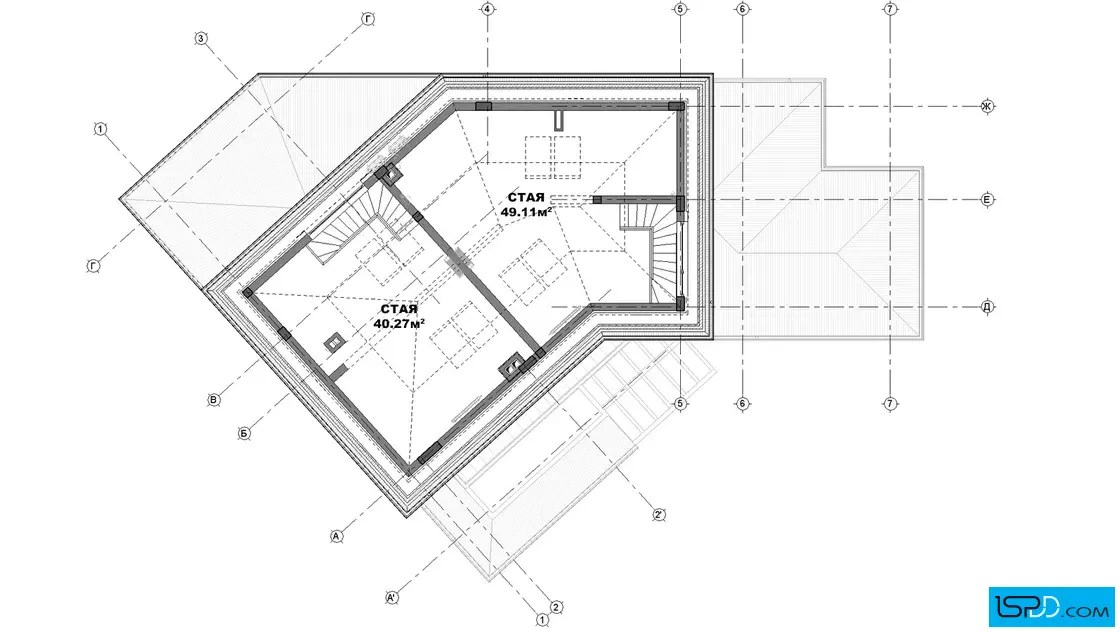 План на трети етаж