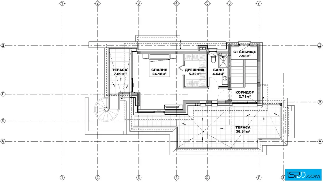 План на трети етаж
