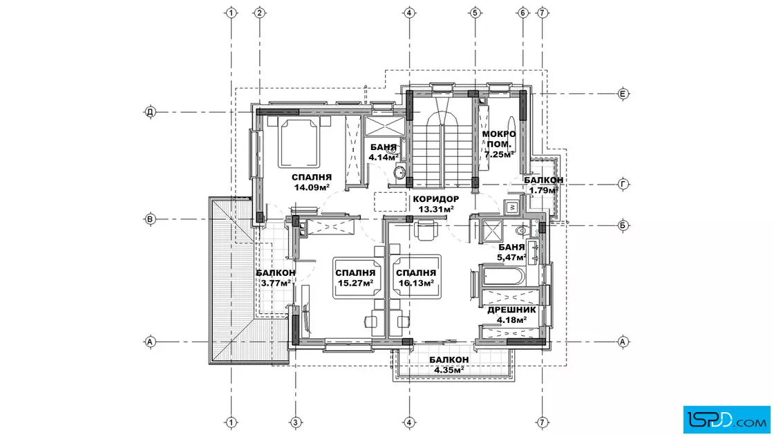 План на втори етаж