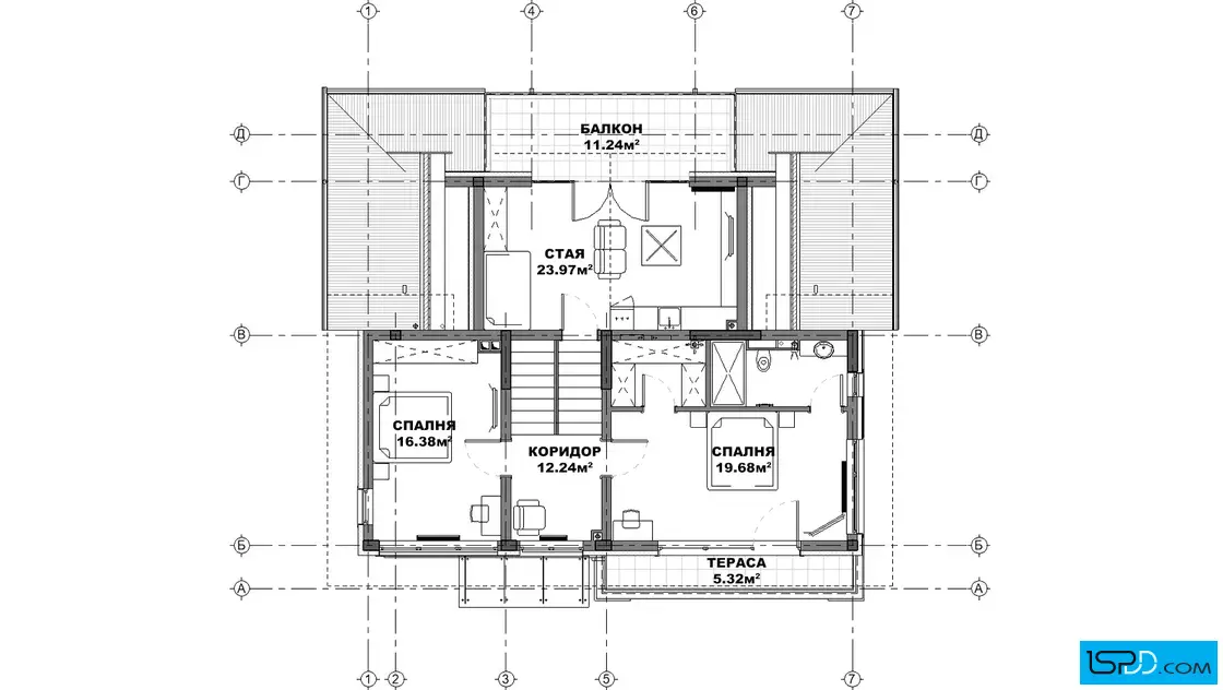 План на трети етаж