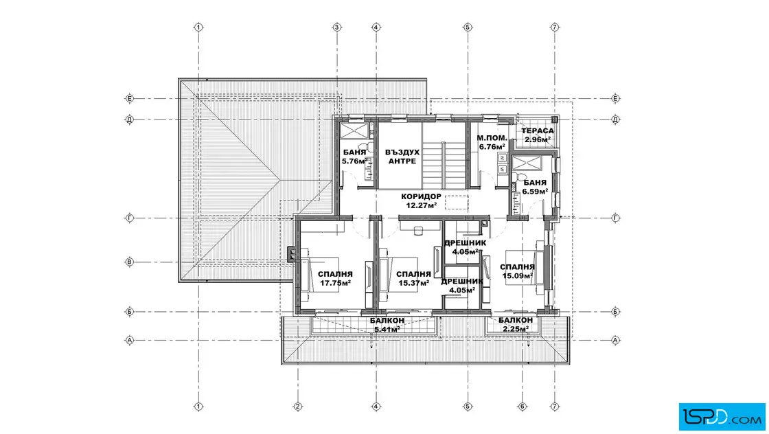 План на втори етаж