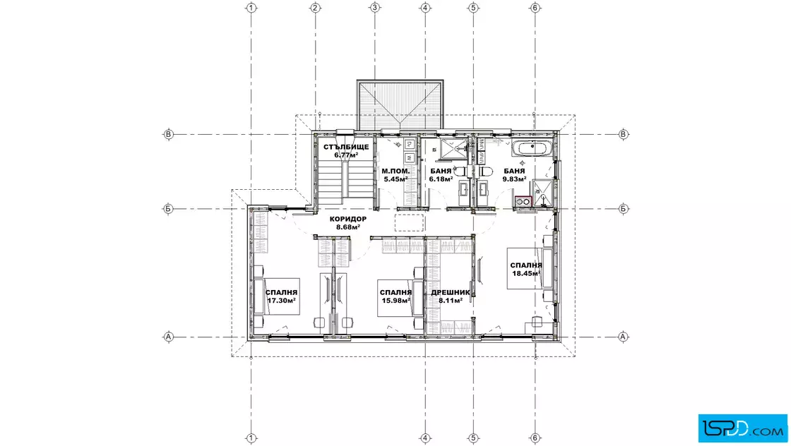 План на втори етаж План на втори етаж