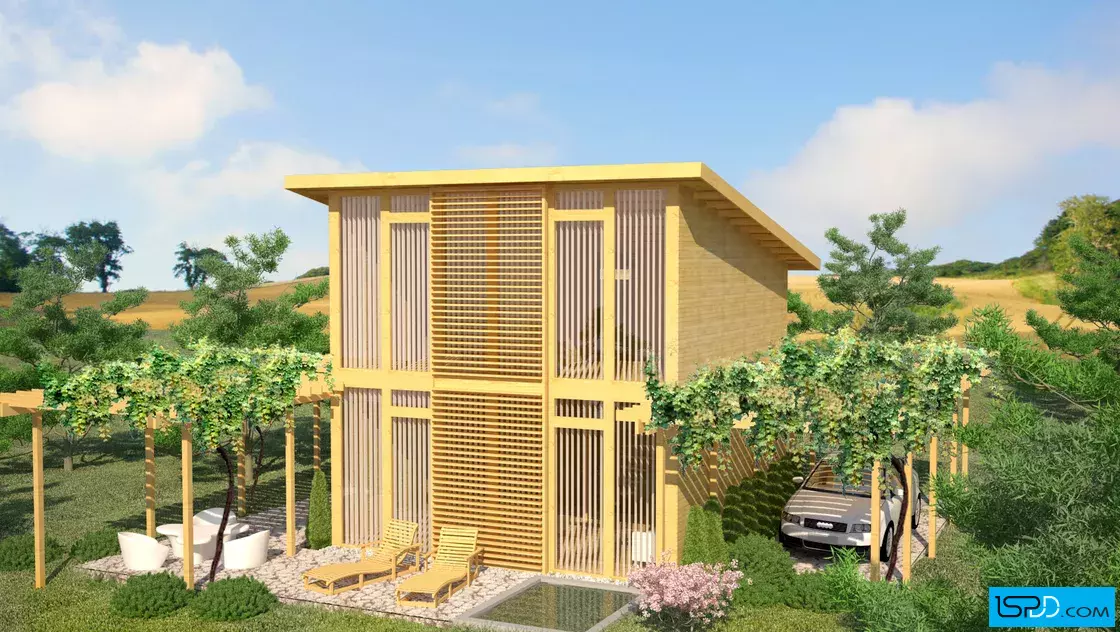 Проект 19 - Дървена сглобяема къща