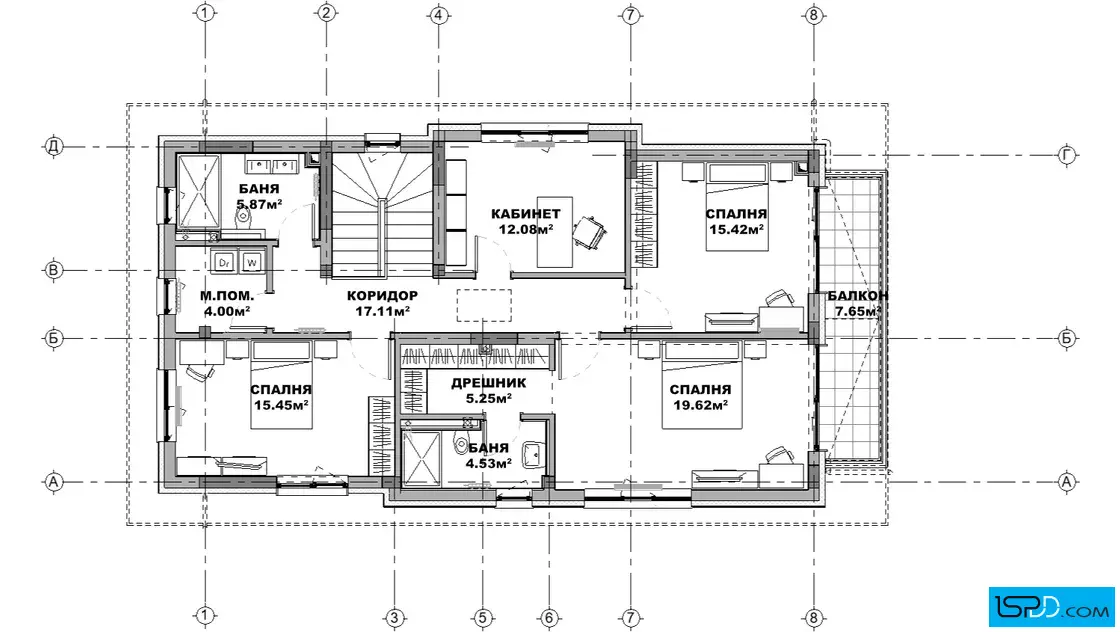 План на втори етаж План на втори етаж