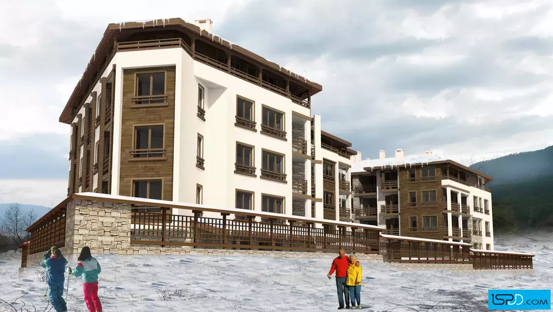 Жилищна сграда с магазини