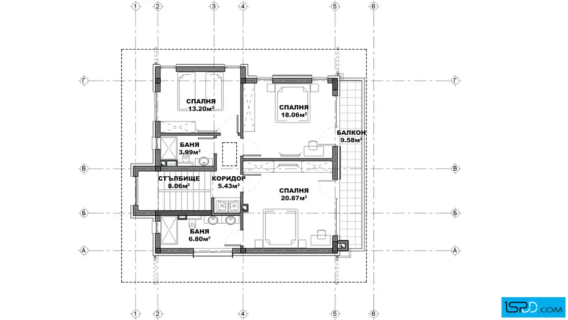 План на втори етаж