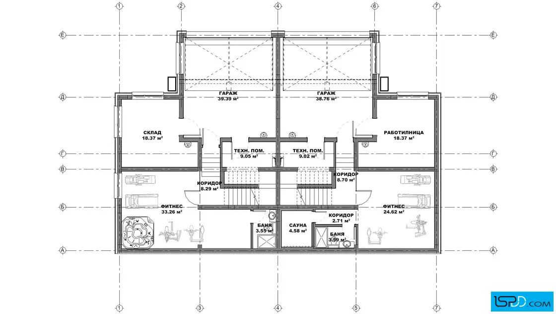 План на подземен етаж