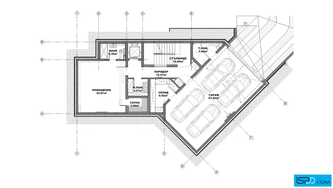 План на подземен етаж