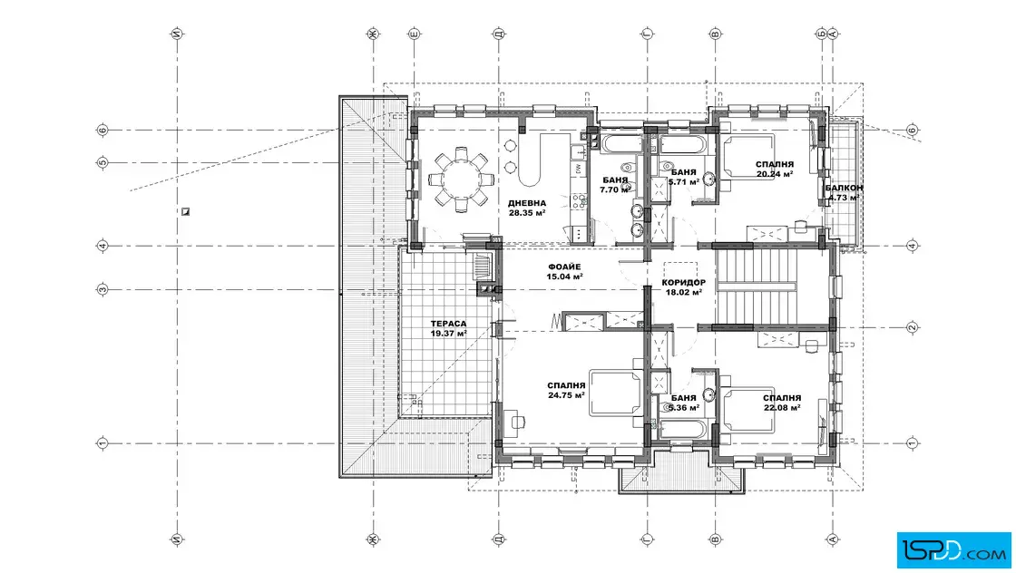 План на втори етаж