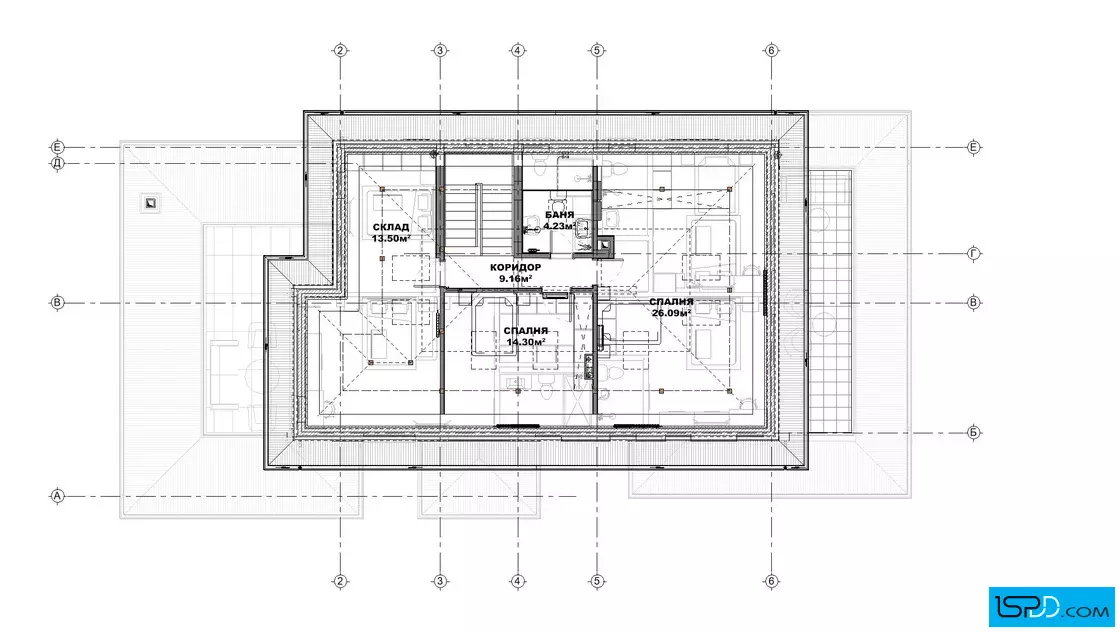 План на трети етаж