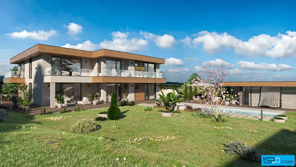 Проект на трифамилна къща в с. Бистрица