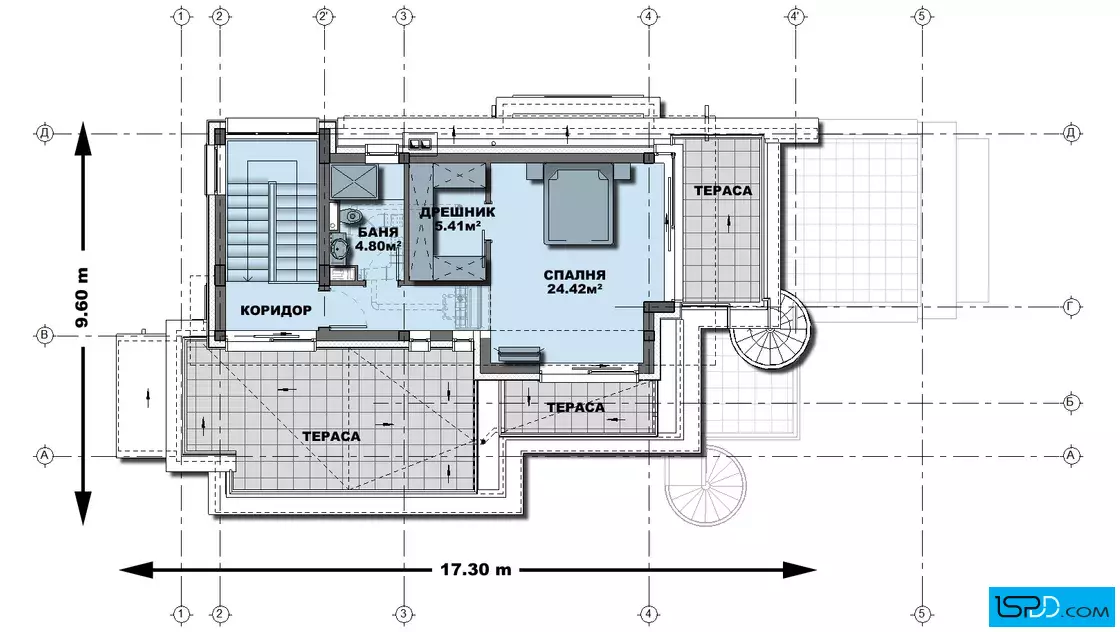 План на трети етаж