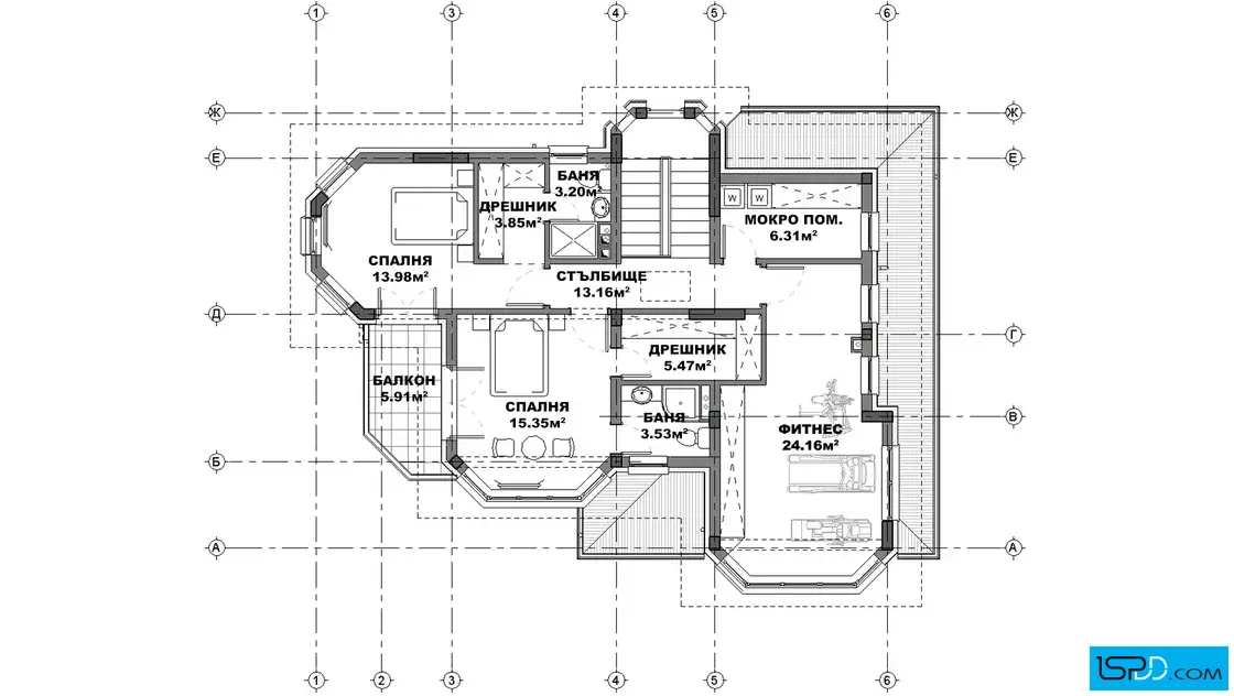 План на втори етаж