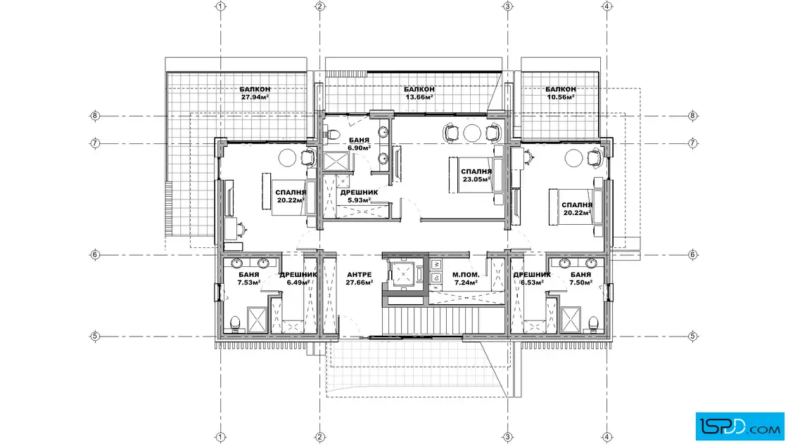 План на втори етаж