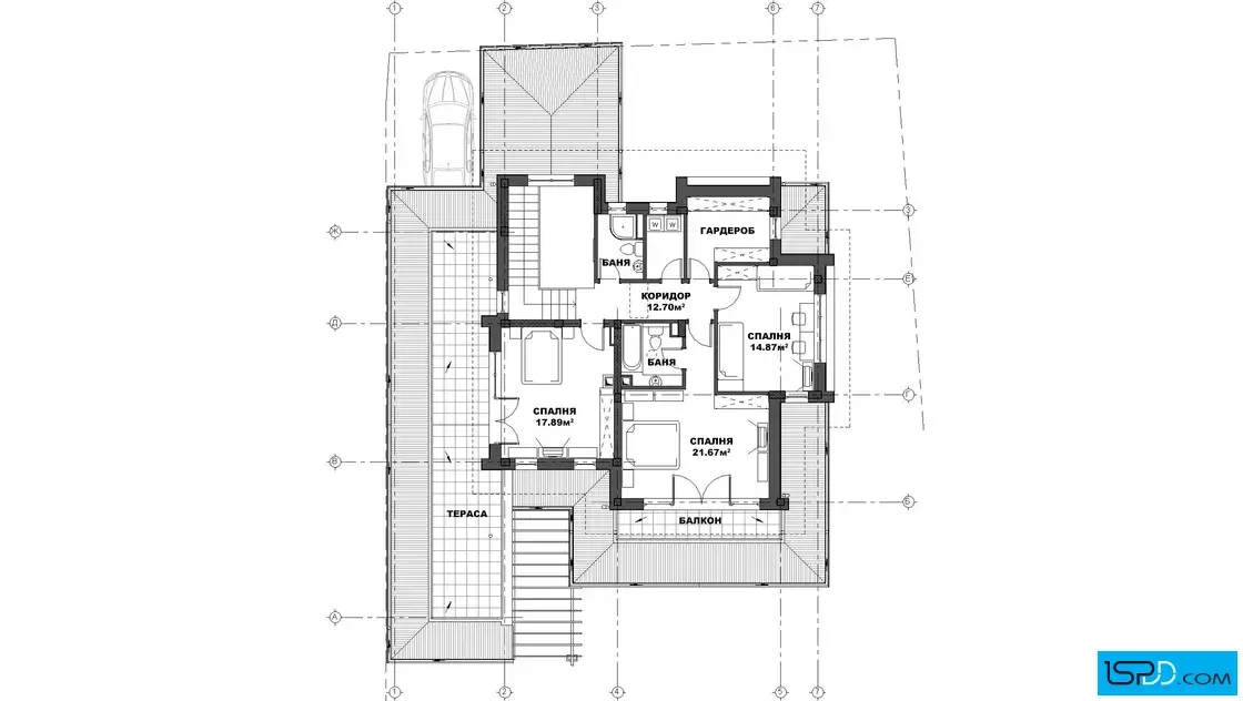 План на втори етаж План на втори етаж