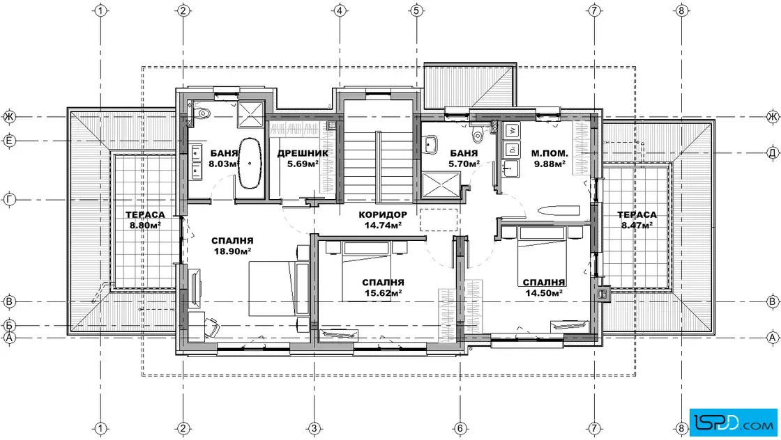План на втори етаж План на втори етаж