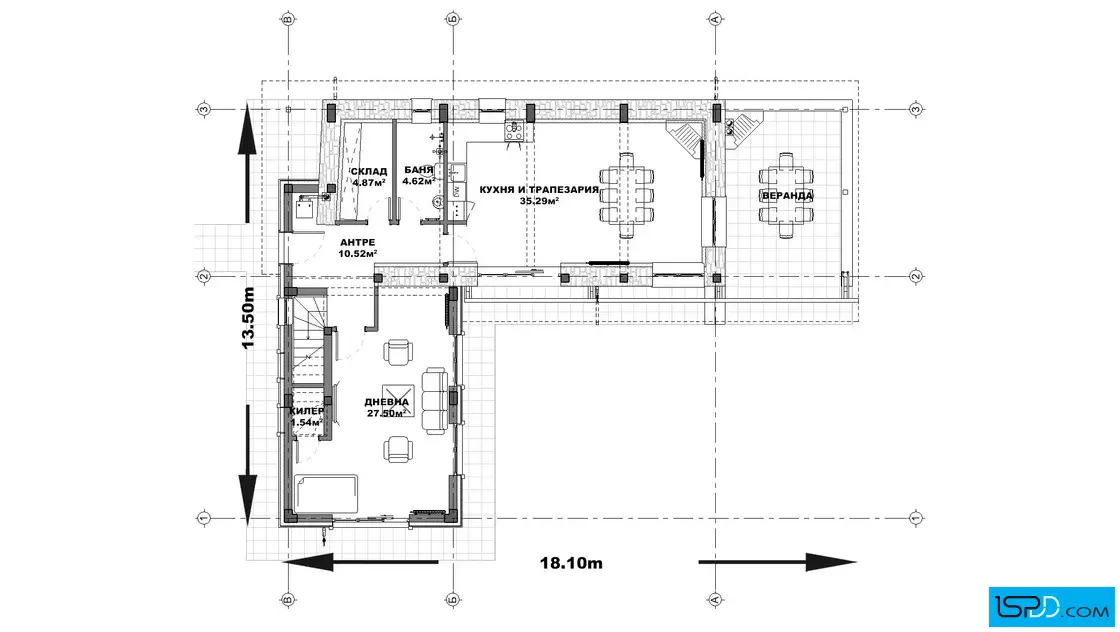 План на първи етаж