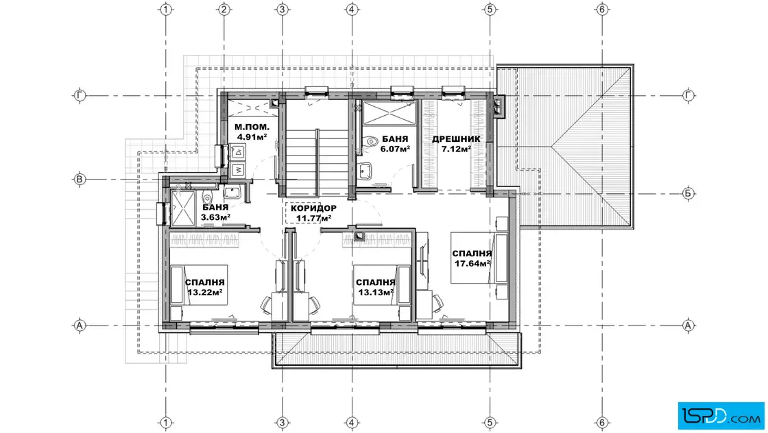 План на втори етаж План на втори етаж