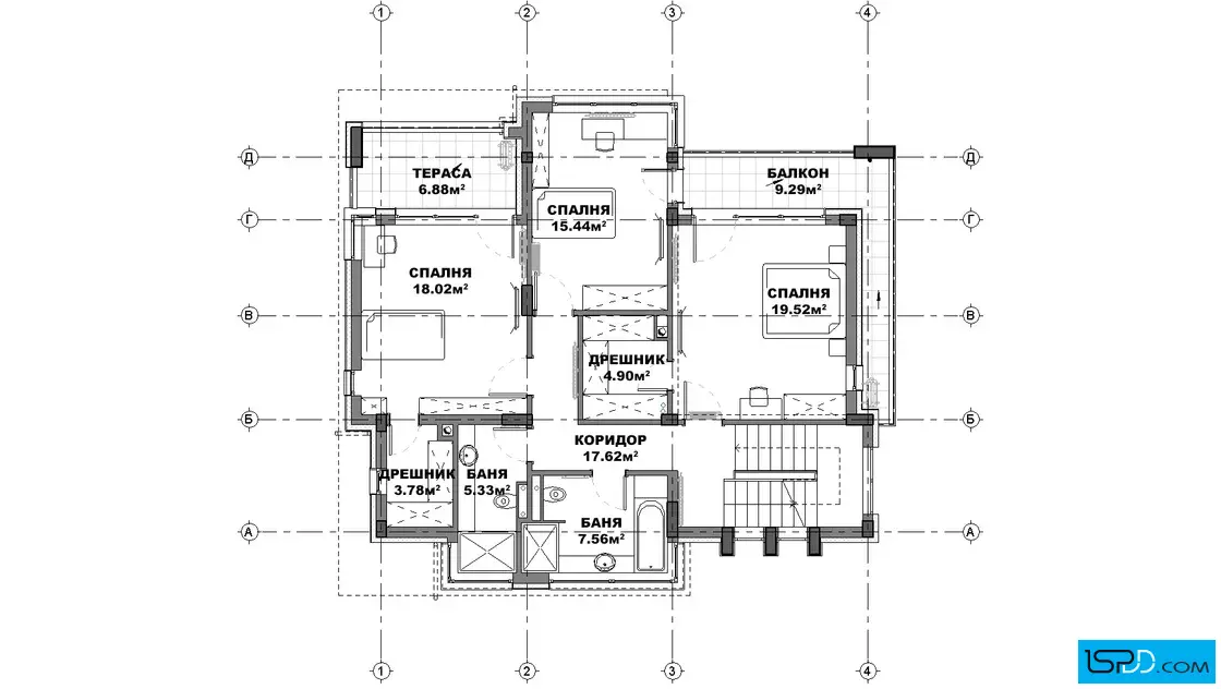 План на втори етаж