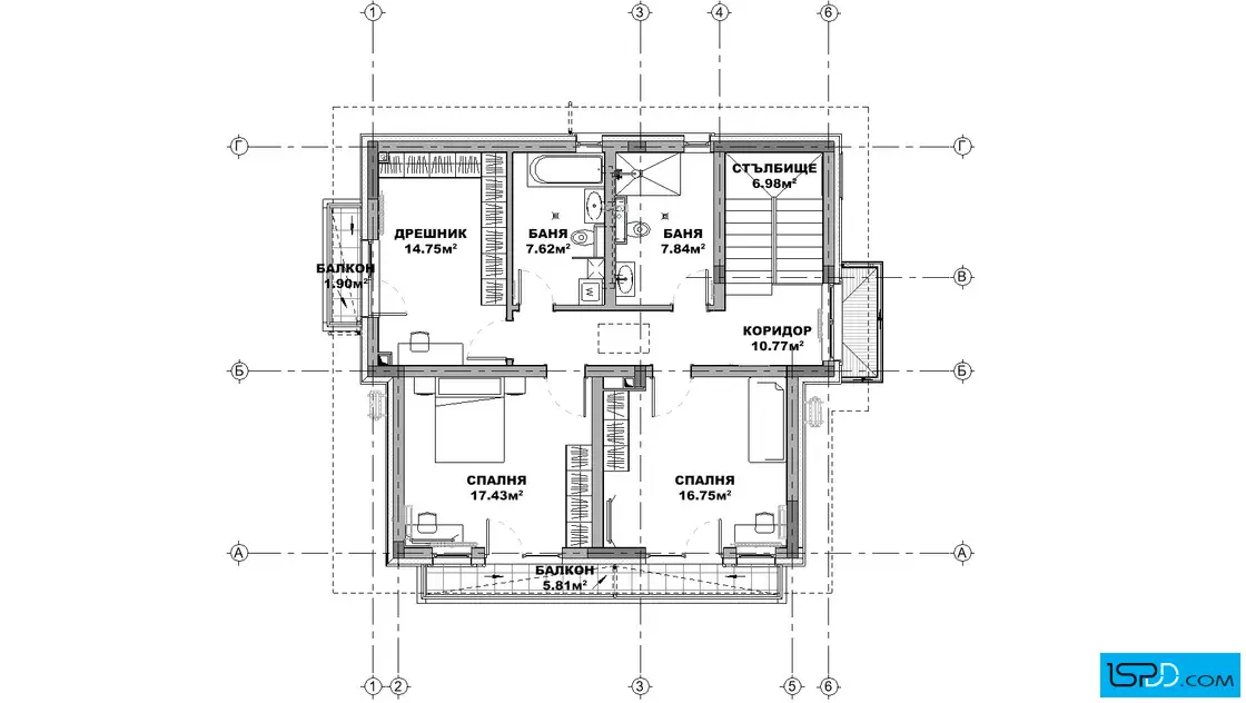 План на втори етаж