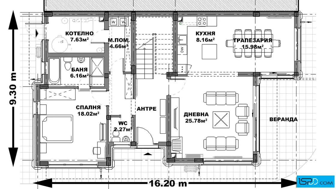 План на първи етаж