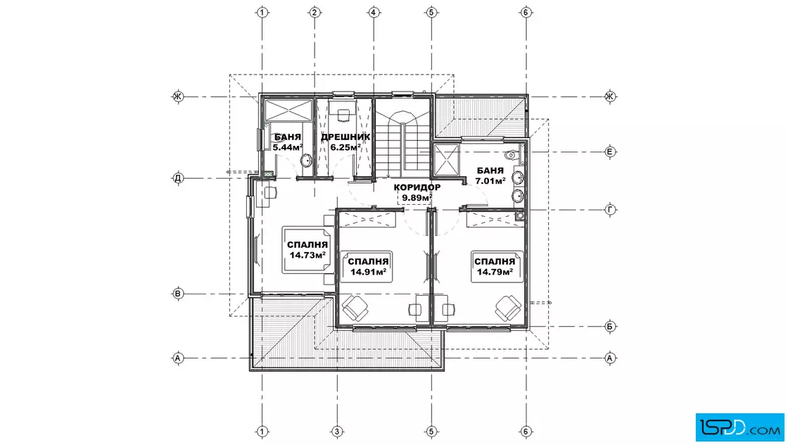 План на втори етаж План на втори етаж