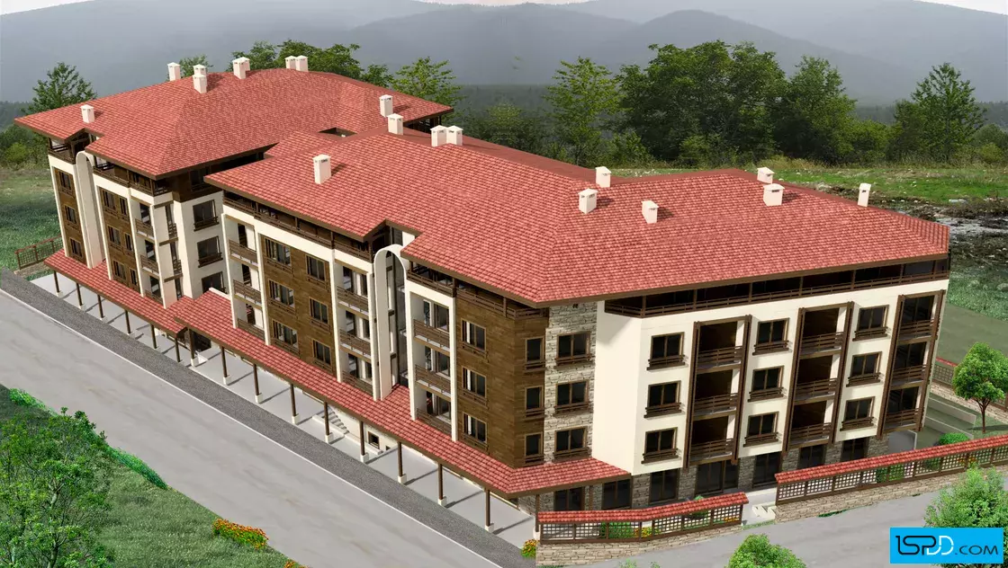 Жилищна сграда с магазини