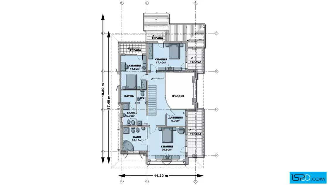 План на втори етаж