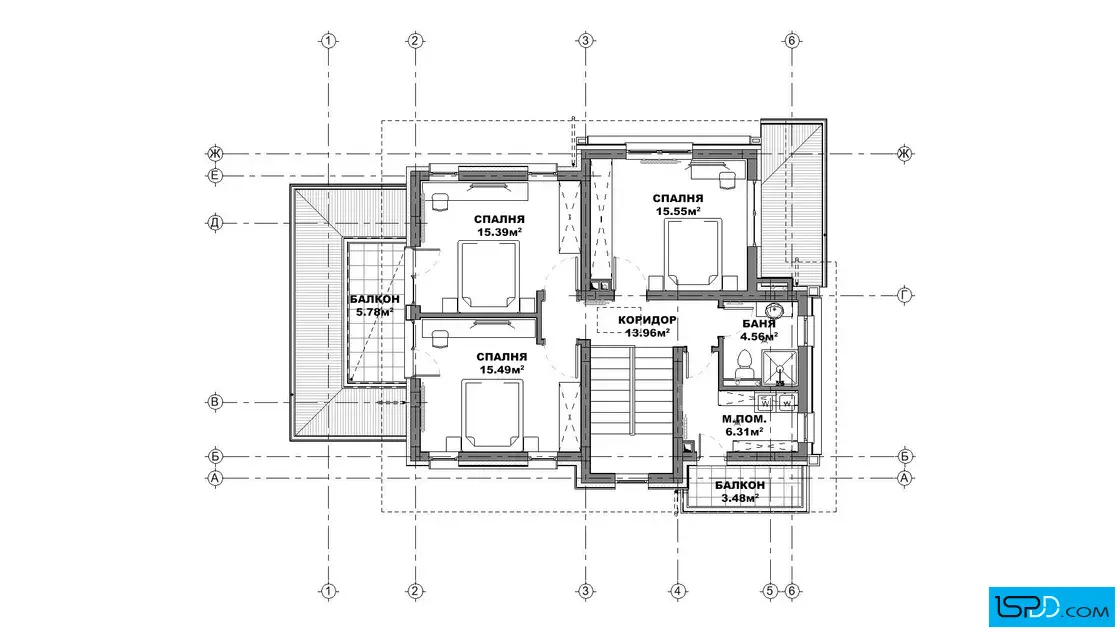 План на втори етаж